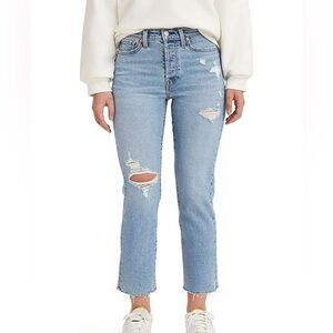 Women's Levi’s High-Rise Wedgie Straight Cropped Jeans